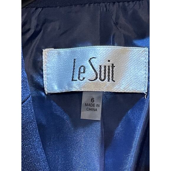 NWT Le Suit Women's Crepe One-Button Pantsuit Size 6 - Picture 4 of 6
